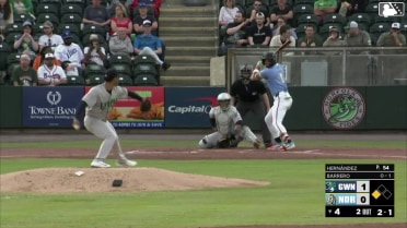 Elieser Hernández In play, run(s) to José Barrero