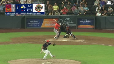 Nate Furman out on a sacrifice fly to left fielder Cole Conn. Eddys Leonard scores.