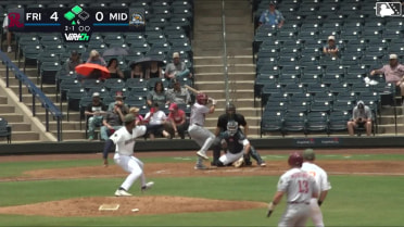 Frainyer Chavez out on a sacrifice fly to center fielder Ryan Lasko. Corey Joyce scores.