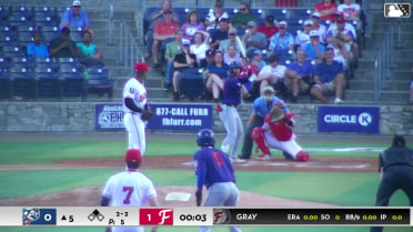 Josiah Gray records a strikeout during rehab outing