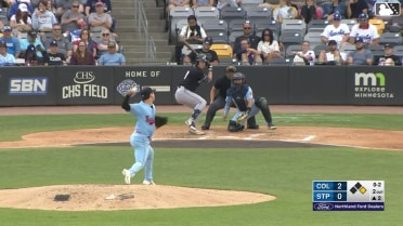 Milan Tolentino homers (12) on a fly ball to right field. Kody Huff scores.