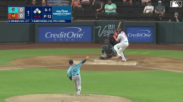 Joey Meneses homers (15) on a fly ball to left field. Johnathan Rodríguez scores.