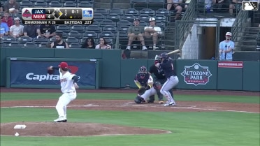 Jesús Bastidas homers (2) on a fly ball to right center field. Andrew Pintar scores.