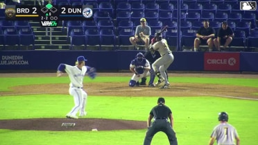 Murf Gray doubles (1) on a line drive to left fielder Enmanuel Bonilla. Cristian Jauregui scores. Josh Tate scores. Eddie Rynders to 3rd.