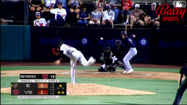 Nick Becker singles on a line drive to left fielder Abdias De La Cruz. George Feliz scores. Nick Becker to 2nd.