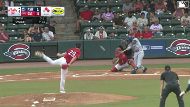 John Garcia doubles (1) on a sharp line drive to center fielder Enddy Azocar. Kyle Walker scores. Alejandro Nunez scores.