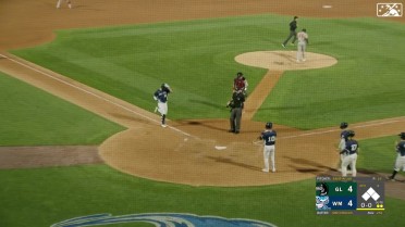 Izaac Pacheco belts a three-run home run to right