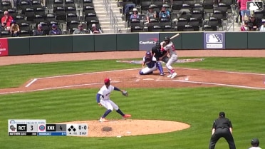 Matthew Lugo singles on a line drive to left fielder Jordan Nwogu. J.J. D'Orazio scores. David Mershon scores. Wade Meckler to 3rd.