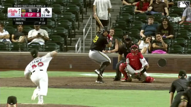 Omar Martinez singles on a ground ball to left fielder Carlos Rodríguez. Kyren Paris scores. Yolmer Sánchez to 2nd.