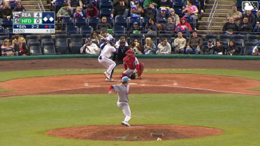 Roc Riggio singles on a ground ball to right fielder Austin Murr. GJ Hill scores. Andy Perez to 2nd.
