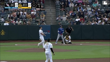 Alex Freeland's solo home run