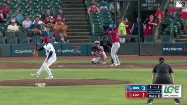 Jonathon Long doubles (10) on a sharp line drive to center fielder TJ Friedl. Scott Kingery scores. Justin Dean scores.