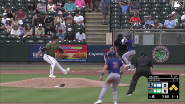 Nick Madrigal out on a sacrifice fly to left fielder Heston Kjerstad. Will Simpson scores.
