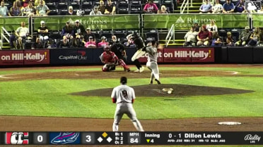 Dillon Lewis singles on a line drive to left fielder Shane Sasaki. Emaarion Boyd scores. Fenwick Trimble to 2nd.