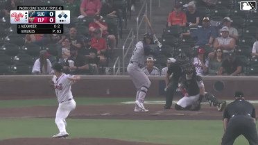 CJ Alexander singles on a ground ball to center fielder Carlos Rodríguez. Cavan Biggio scores. Shay Whitcomb to 3rd. CJ Alexander to 2nd.
