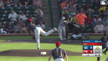 Blake Mitchell's first home run of the season