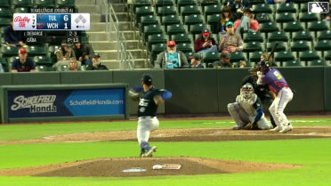 Kyle DeBarge homers (6) on a fly ball to left center field.