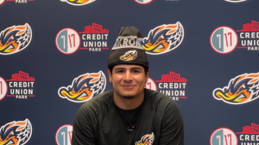 Ralphy Velazquez at 2026 Akron RubberDucks Media Day