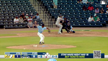 Eli Lovich homers (1) on a fly ball to right center field.