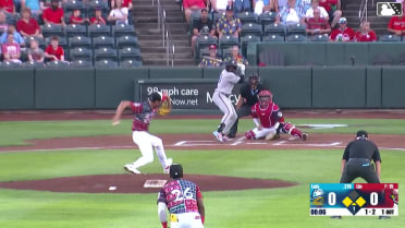 Jansel Luis reaches on a fielder's choice, fielded by first baseman Dakota Harris. Trent Youngblood scores. Demetrio Crisantes to 2nd.