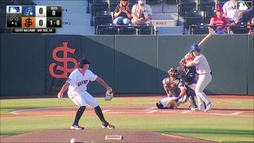 Trey Seeley In play, run(s) to Drew Burress