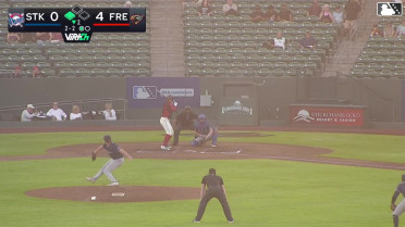 Cristian Arguelles singles on a soft line drive to right fielder Bobby Blandford. Landyn Vidourek scores.