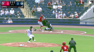 Cristhian Vaquero reaches on a throwing error by catcher Kevin Garcia. Manuel Cabrera scores. Coy James to 2nd.