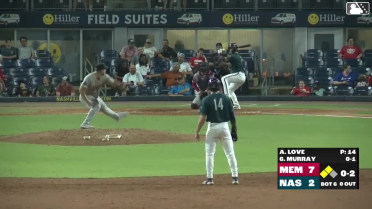 Ethan Murray doubles (10) on a ground ball to left fielder Colton Ledbetter. Akil Baddoo scores. Tyler Black scores.