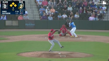 Ty Southisene lines into a double play, second baseman Javier Mogollon to shortstop Billy Carlson. Alexis Hernandez out at 2nd.