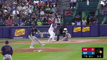 Sean Keys homers (13) on a fly ball to right field. Jay Harry scores.