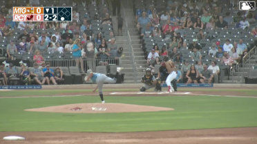 Raudi Rodriguez homers (10) on a fly ball to right field.