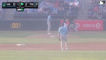 Ryland Zaborowski homers (1) on a fly ball to left center field. Ryan Nicholson scores.
