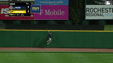Max Clark's leaping catch at the wall