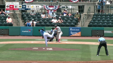Yolfran Castillo singles on a ground ball to left fielder Tom Poole. Marcos Torres scores.