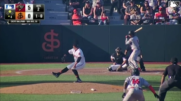 Roldy Brito singles on a ground ball to right fielder Broedy Poppell. Jeremy Ciriaco scores.