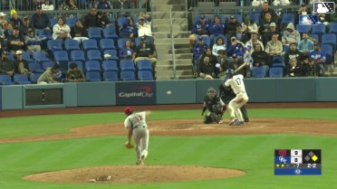 Jaron Elkins homers (7) on a line drive to left field. Joendry Vargas scores.