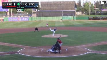 Jack O'Dowd singles on a line drive to right fielder Gavin Turley. Roldy Brito scores.