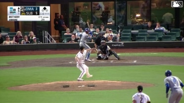 John Rave homers (13) on a fly ball to right center field. Kyle Isbel scores.