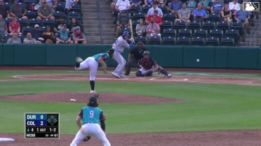 Ryan Webb records his sixth strikeout