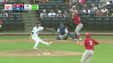 Dakota Harris singles on a ground ball to center fielder Mike Sirota. Brody Moore scores.