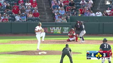 Poncho Ruiz out on a sacrifice fly to center fielder Chase Davis. Billy Amick scores. Andrew Cossetti to 3rd.