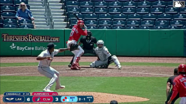 Nathan Humphreys singles on a sharp line drive to center fielder Jesus Pinto. Griffin Burkholder scores. Nathan Humphreys out at 2nd on the throw, center fielder Jesus Pinto to first baseman Beau Ankeney. Keaton Anthony to 3rd.