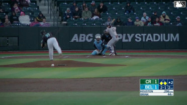 Marek Houston singles on a ground ball to center fielder Cam Cannarella. Caden Kendle scores. Luis Hernandez to 2nd.