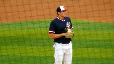 Nationals No. 1 prospect Travis Sykora fans five