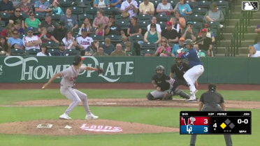 Nico Perez singles on a ground ball to center fielder Pedro Pineda. Kole Myers scores.