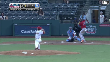 Deyvison De Los Santos homers (18) on a fly ball to center field. Jonathon Long scores.