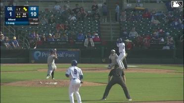 Jonathon Long singles on a ground ball to right fielder Kahlil Watson. BJ Murray scores. Kevin Alcántara to 2nd.