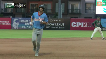 Dylan Beavers slugs a two-run home run to right field