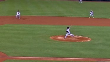 Bryce Cunningham picks up his first K for Mesa