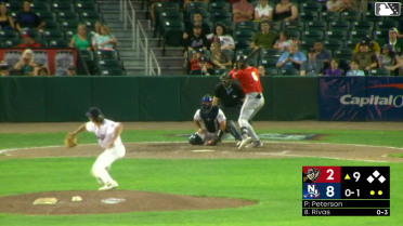 Javier Rivas homers (6) on a fly ball to right center field.
